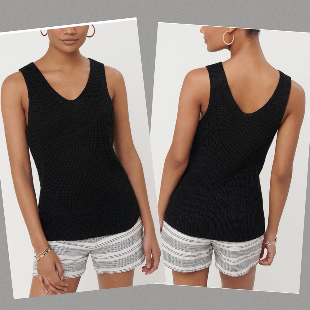 LOFT Sweater Tank in Black